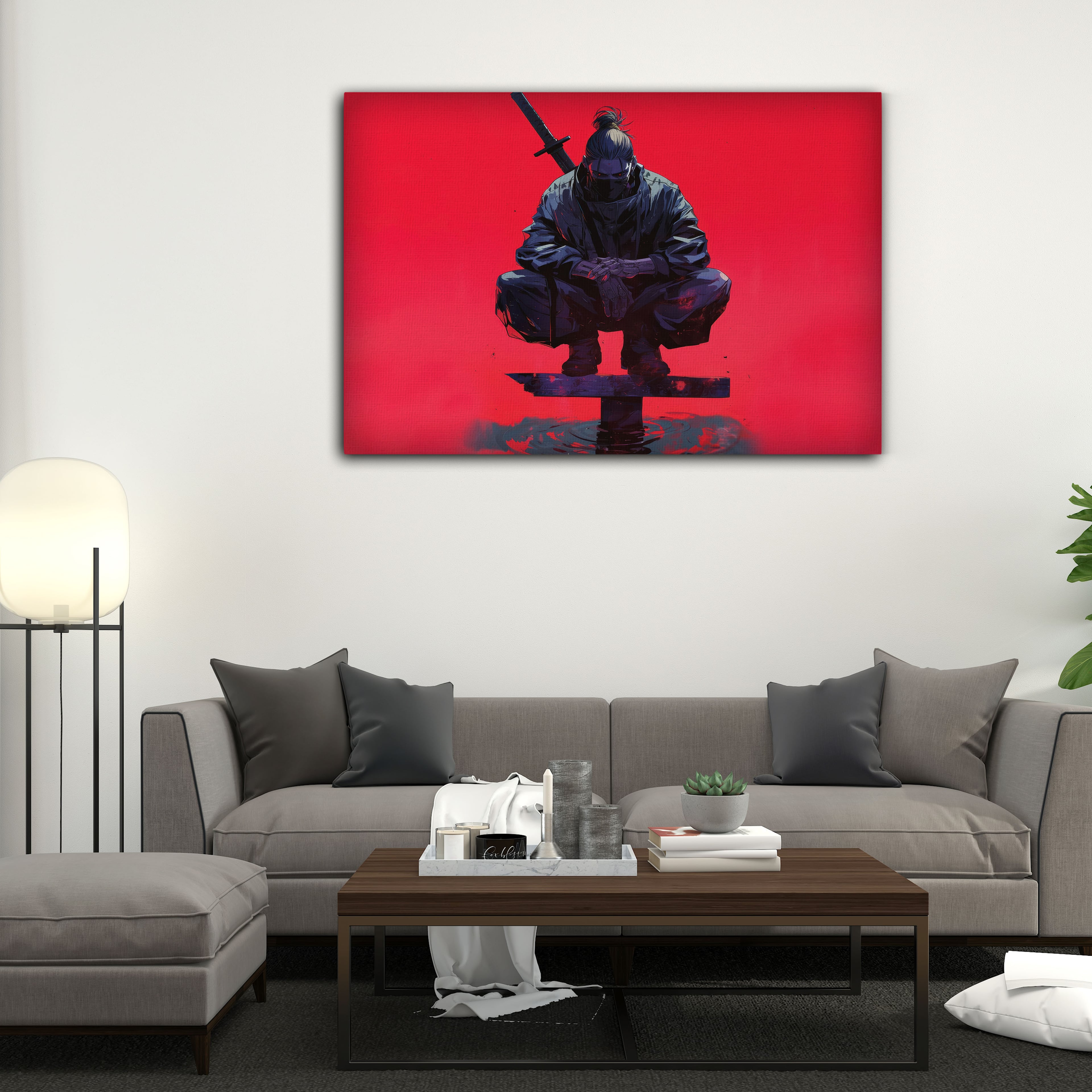 Ninja Dijital Sanat Kanvas Tablo